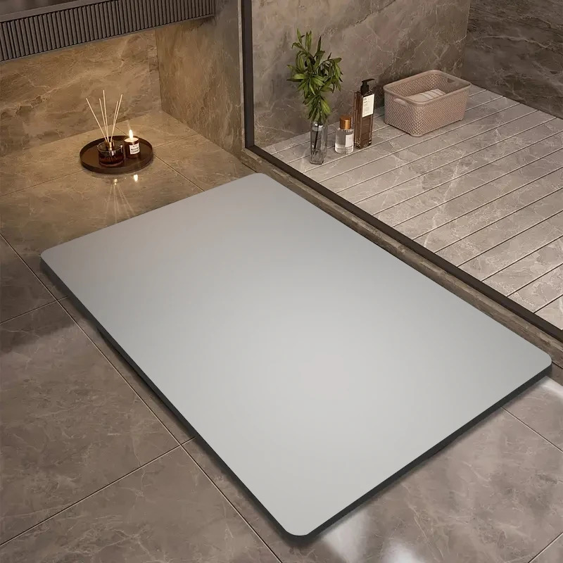 Bamboo Bath Mat - VIKAMA 규조토 목욕 매트 솔리드 컬러