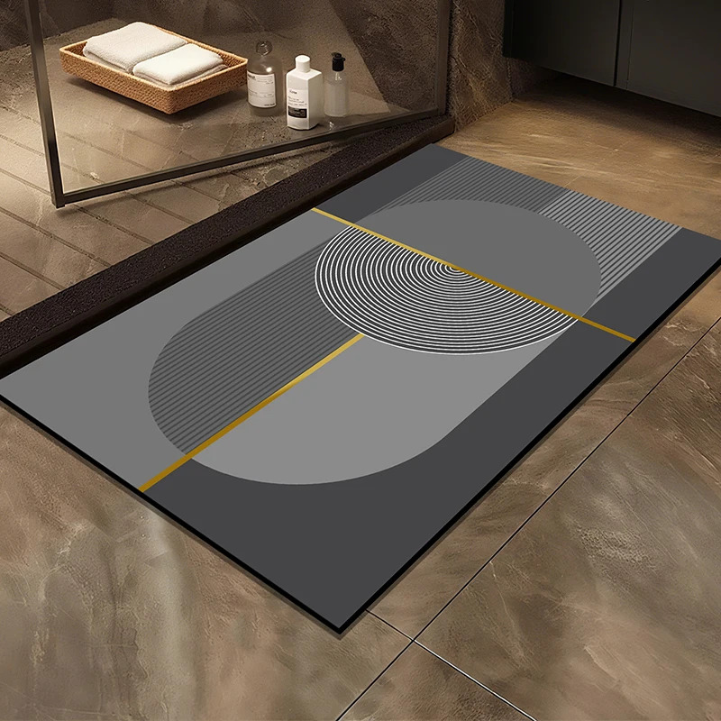 Bamboo Bath Mat - 비카마 고급 규조토 미끄럼 방지 욕실