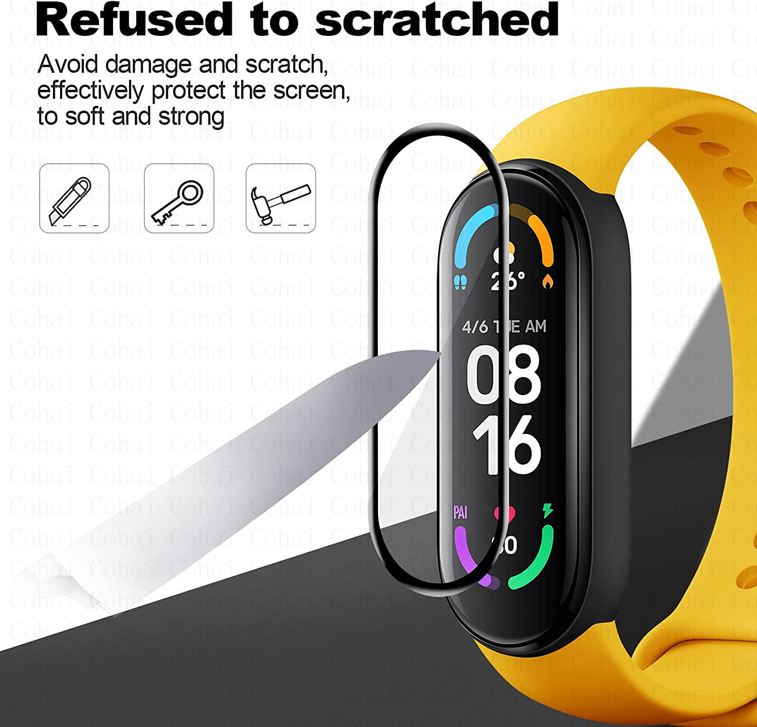 Xiaomi Mi band 용 9D 강화 유리 7 6  - Health Wellness Bracelet 리뷰 및 가격