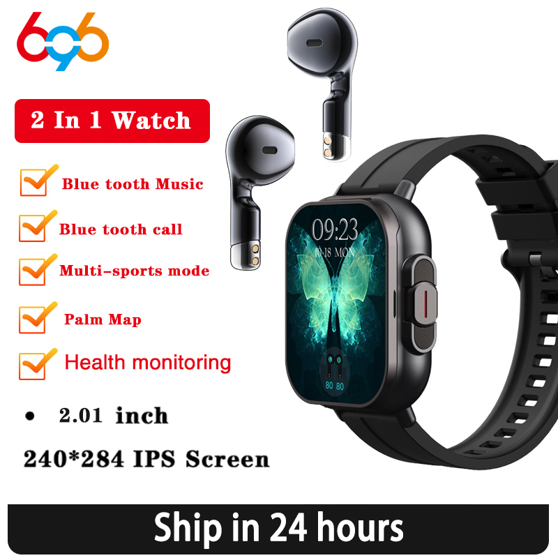 BT 통화 블루투스 헤드폰 시계, 2.01 인치 헤드셋 - Health Wellness Bracelet 리뷰 및 가격