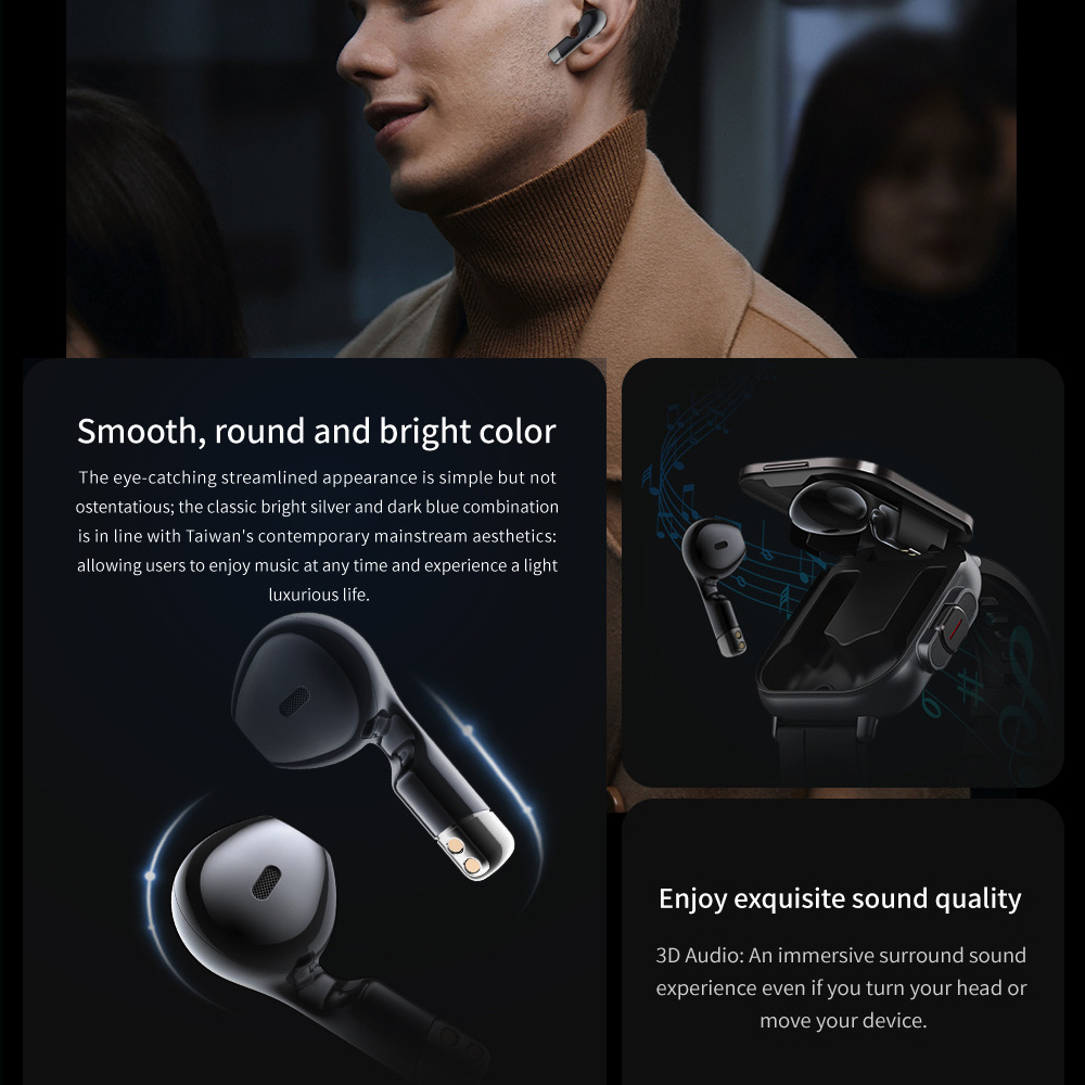 BT 통화 블루투스 헤드폰 시계, 2.01 인치 헤드셋 - Health Wellness Bracelet 리뷰 및 가격
