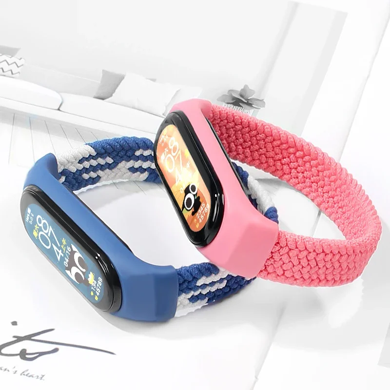Mi 밴드 용 스트랩 7 8 6 5 나일론 땋은 솔로  - Health Wellness Bracelet 리뷰 및 가격